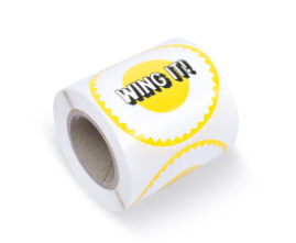 Wing It Sticker - 1 Rolle x 200 Stück